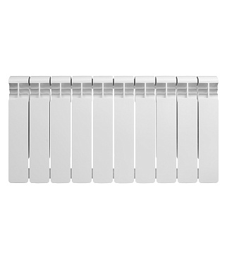Радиатор алюминиевый Rifar Alum 350 мм 10 секций 1" боковое подключение белый