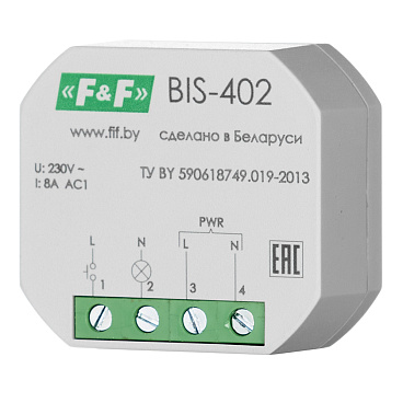 Реле импульсное Евроавтоматика BIS-402 220 В 8 А тип AC 1P+N