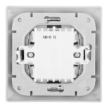 Выключатель Svet Стиль одноклавишный встраиваемый серебро (EV 0365-5118)