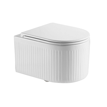 Унитаз подвесной Corsa Deco LXV Tornado безободковый с сиденьем дюропласт микролифт (WHLXV500ST)