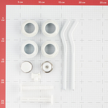 Набор присоединительный 1" х 3/4" для радиатора белый 11 предметов (685646)