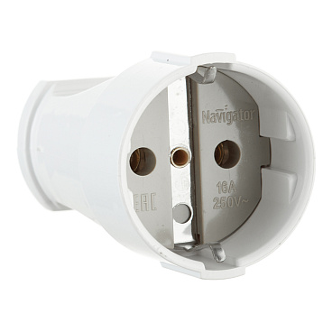 Розетка Navigator 16 А 220-250 В белая (613666/)