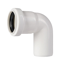 Отвод Ostendorf НТВ d40 мм 87° пластиковый белый для внутренней канализации (559390)