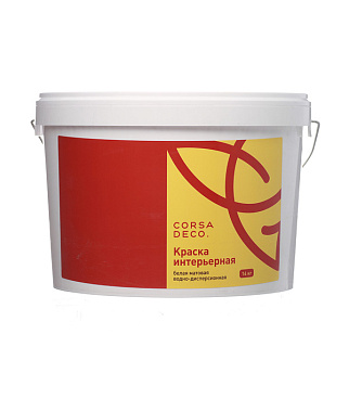 Краска интерьерная Corsa Deco белая 14 кг