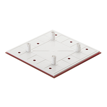 Панель декоративная для вентилятора KW Awenta PTGR100P красное глянцевое стекло