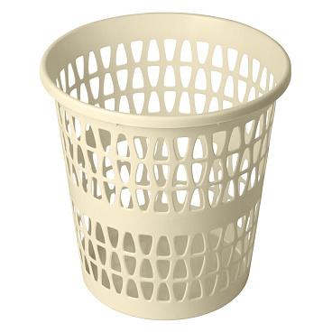 Корзина для мусора Martika Феста 11 л пластик слоновая кость