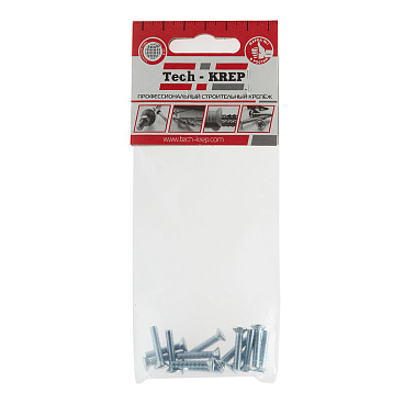 Винт оцинкованный M4x20 мм DIN 965 потайная головка (14 шт.)