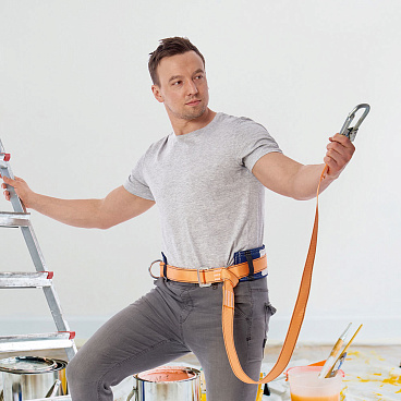 Страховочная система Окапром УС-1А лента 1,5 м оранжевая (0004)