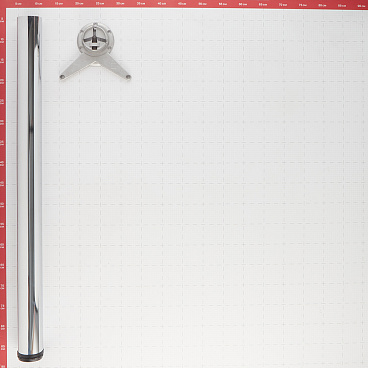 Опора регулируемая для стола 60х820 мм хром (1 шт.)