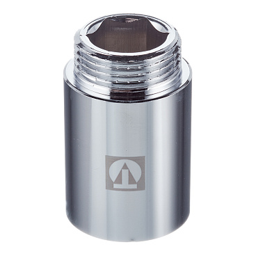 Удлинитель Valtec 50 мм х 1 ВР(г) х 1 НР(ш) хром латунный (VTr.198.C.0650)