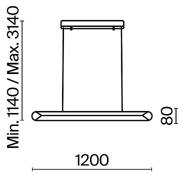 Подвесной светильник Maytoni MOD276PL-L40B3K