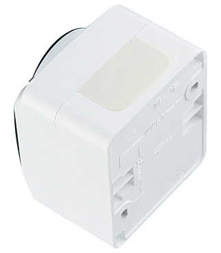 Розетка Systeme Electric Этюд накладная белая со шторками с крышкой (PA16-044B)