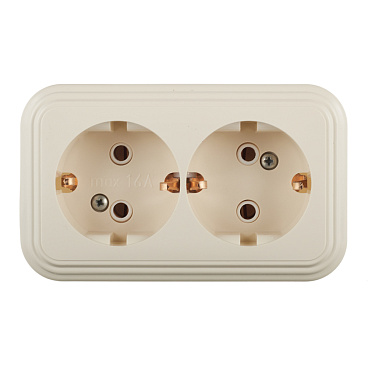 Розетка Svet накладная бежевая (0215-00481)