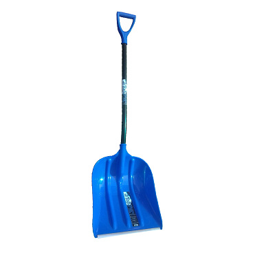Лопата снеговая Инструм-Агро Эльбрус полипропилен с алюминиевым черенком 1420х400 мм (100176)