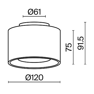 Потолочный светильник Technical C009CW-L16W4K