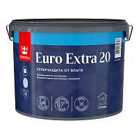 Краска моющаяся Tikkurila/Tikkivala Euro Extra 20 база С бесцветная 9 л