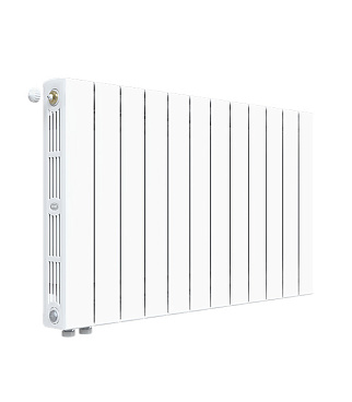 Радиатор биметаллический Rifar Supremo Ventil SVR 500 мм 12 секций 3/4 нижнее правое подключение белый
