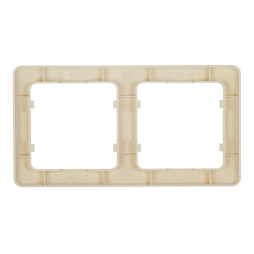 Рамка Hegel Master двухместная слоновая кость (Р402-01)