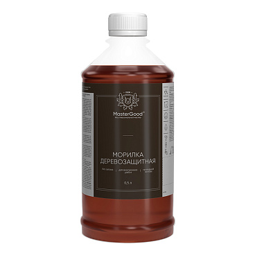 Морилка MasterGood водная антисептическая махагон 0,5 л