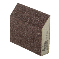 Брусок шлифовальный Flexifoam Angle Block 98х69х26 мм Р60 влагостойкий скошенный