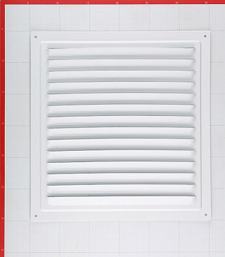 Решетка вентиляционная стальная Era 300х300 мм с сеткой белая