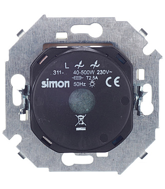 Диммер Simon 15 встраиваемый слоновая кость поворотно-нажимной (1591311-031)