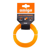 Леска для триммера Amigo квадрат 1,6 мм х 15 м оранжевая (70216)