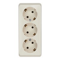 Розетка Systeme Electric Этюд накладная кремовая (PA16-011K)