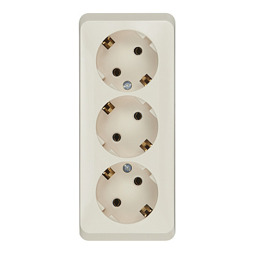 Розетка Systeme Electric Этюд накладная кремовая (PA16-011K)