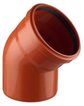 Отвод Ostendorf KGВ d160 мм 45° пластиковый для наружной канализации (222220)