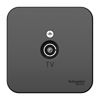 Розетка телевизионная Systeme Electric Blanca накладная антрацит (BLNTA000016)