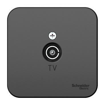 Розетка телевизионная Systeme Electric Blanca накладная антрацит (BLNTA000016)