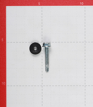 Саморезы кровельные с буром 28х4,8 мм металл-дерево оцинкованные (300 шт.)