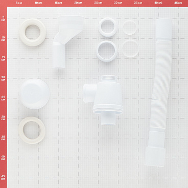 Сифон для писсуара Wirquin 1 1/4х40 мм с выпуском d40/46 мм с соединением 40/50 мм (30987106)