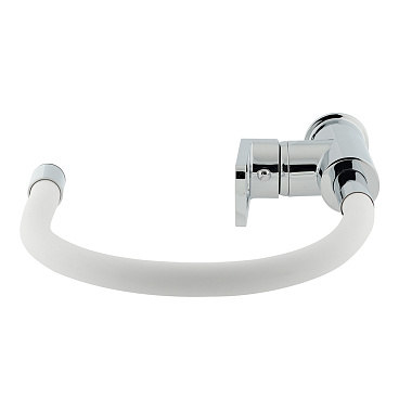 Смеситель для кухни Rossinka Z хром/белый с гибким изливом однорычажный (Z35-35U-White)