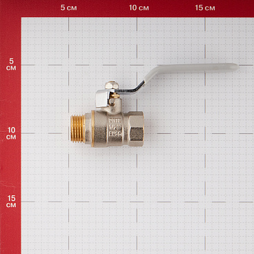 Кран шаровой латунный СТМ 1/2 ВР(г) х 1/2 НР(ш) ручка прямой