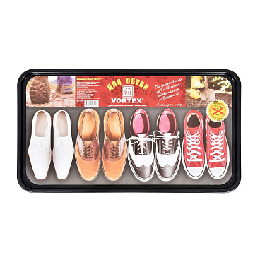 Лоток для обуви Vortex полипропилен 63,5х35,4 см черный