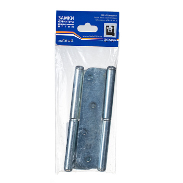 Петля ПН-1 карточная левая разъемная 130х70 мм цинк (2 шт.)