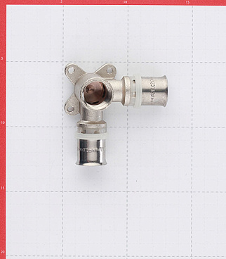 Водорозетка VALTEC (VTm.234.N.200420) проходная 20(пресс) х 1/2 ВР(г)