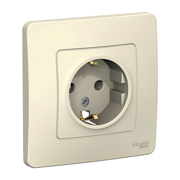 Розетка Systeme Electric Blanca встраиваемая молочная (BLNRS001012)