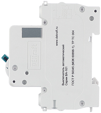 Автоматический выключатель модульный Dekraft BA-101 1P 25А тип C 4,5 кА 230/400 В (11056DEK)