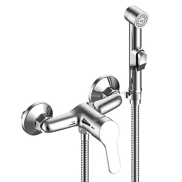 Смеситель с гигиеническим душем Voda Tide хром (TD80H)