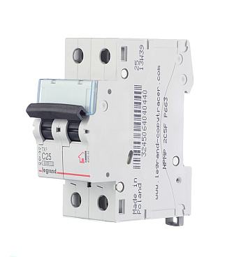 Автоматический выключатель модульный Legrand TX3 2P 25А тип C 6 кА 230/400 В (404044)