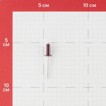 Заклепка вытяжная 4,8x12 мм алюминий/сталь красная RAL 3005 (100 шт.)