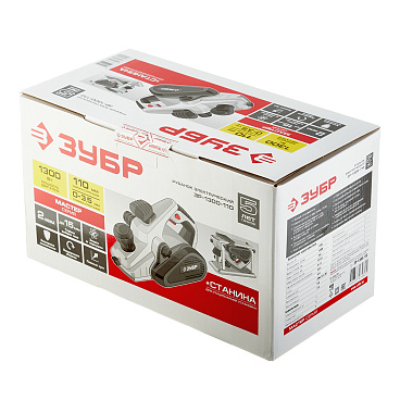 Рубанок электрический Зубр ЗР-1300-110 1300 Вт 110 мм