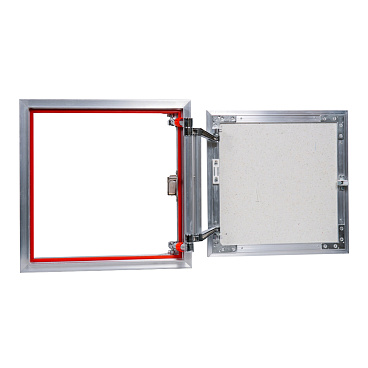 Люк ревизионный под плитку Практика EuroFormat-R алюминиевый 300х300 мм скрытый нажимной