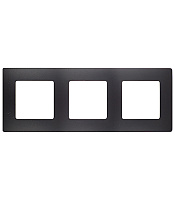 Рамка Legrand Etika трехместная антрацит (672583)
