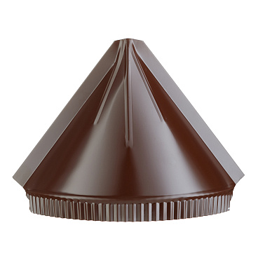 Заглушка конусная 310х110 мм коричневая RAL 8017