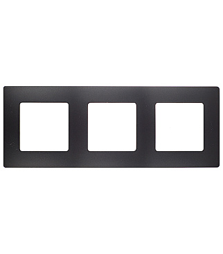 Рамка Legrand Etika трехместная антрацит (672583)