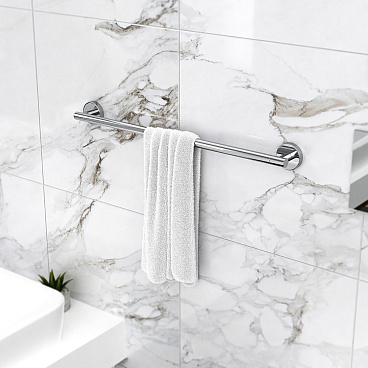 Полотенцедержатель Fora Long 527 мм на шуруп силумин хром (L008/1220)